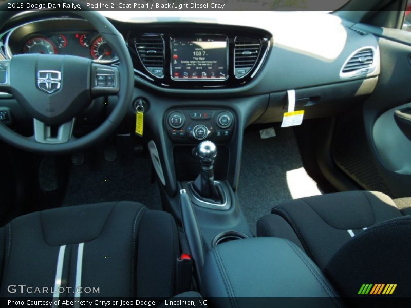 Redline 2-Coat Pearl / Black/Light Diesel Gray 2013 Dodge Dart Rallye