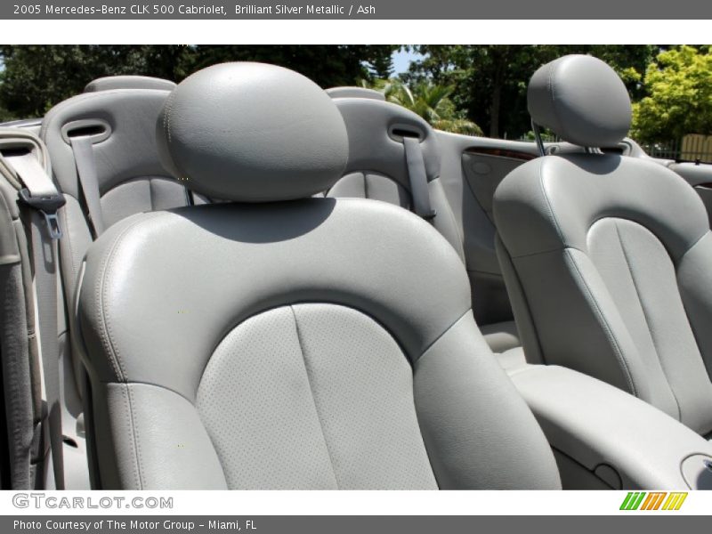 Brilliant Silver Metallic / Ash 2005 Mercedes-Benz CLK 500 Cabriolet