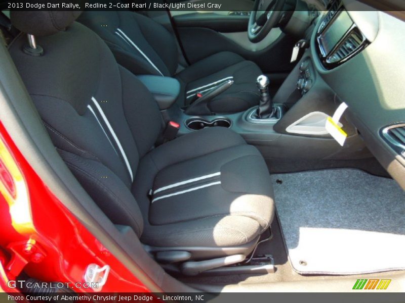Redline 2-Coat Pearl / Black/Light Diesel Gray 2013 Dodge Dart Rallye