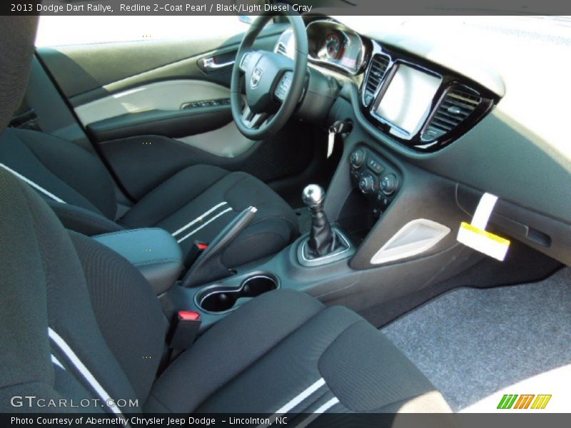 Redline 2-Coat Pearl / Black/Light Diesel Gray 2013 Dodge Dart Rallye