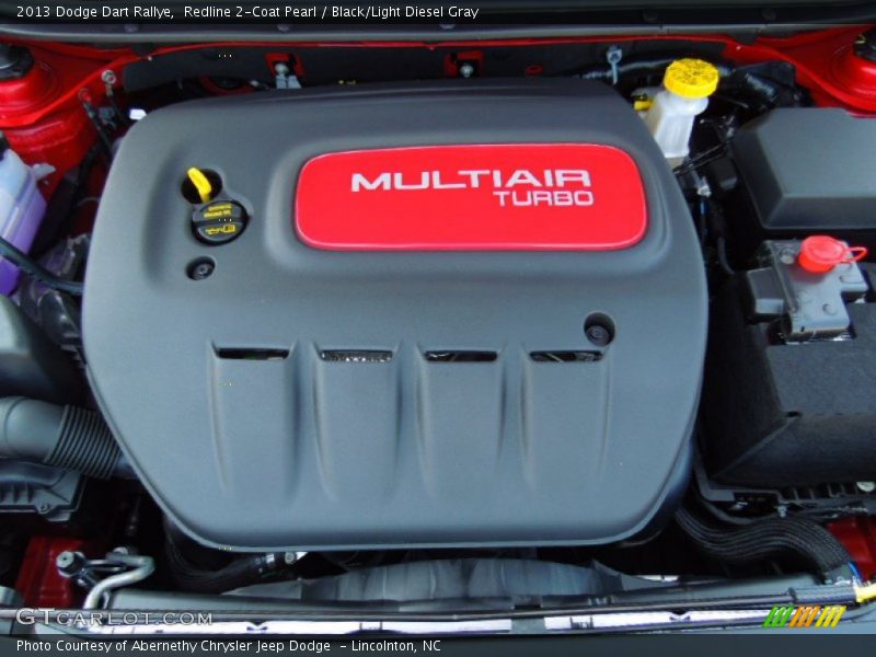 2013 Dart Rallye Engine - 1.4 Liter Turbocharged SOHC 16-Valve MultiAir 4 Cylinder