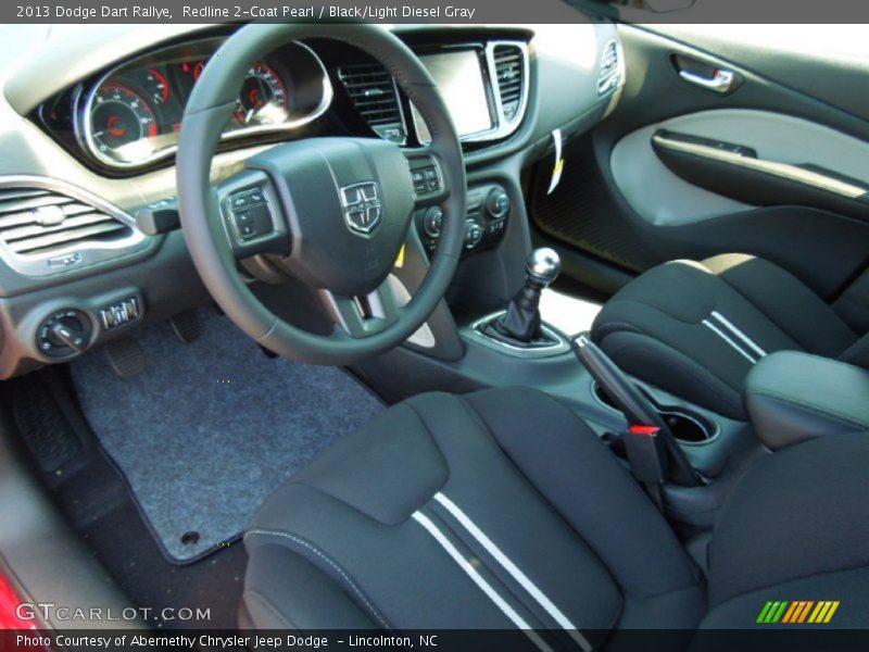 Black/Light Diesel Gray Interior - 2013 Dart Rallye 