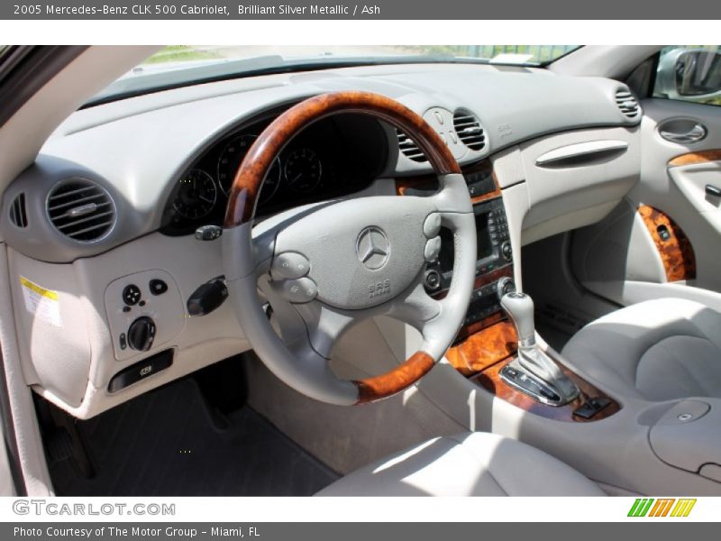Brilliant Silver Metallic / Ash 2005 Mercedes-Benz CLK 500 Cabriolet