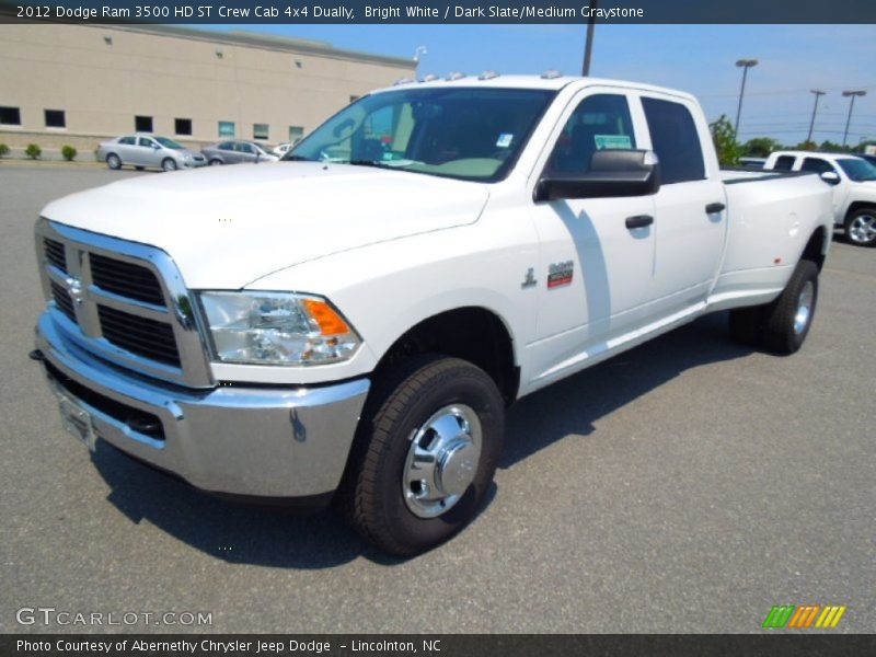 Front 3/4 View of 2012 Ram 3500 HD ST Crew Cab 4x4 Dually