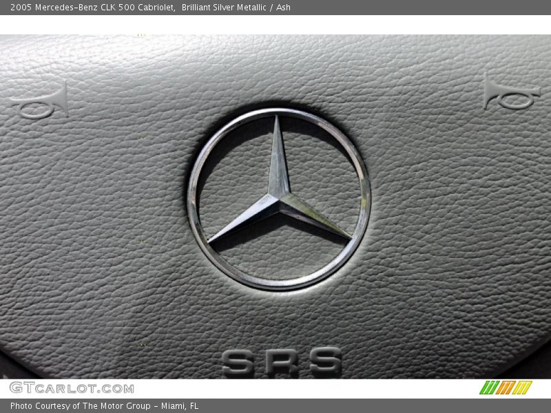 Brilliant Silver Metallic / Ash 2005 Mercedes-Benz CLK 500 Cabriolet