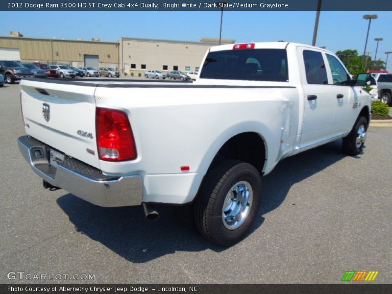 Bright White / Dark Slate/Medium Graystone 2012 Dodge Ram 3500 HD ST Crew Cab 4x4 Dually