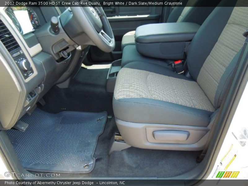 Bright White / Dark Slate/Medium Graystone 2012 Dodge Ram 3500 HD ST Crew Cab 4x4 Dually
