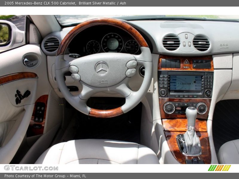 Brilliant Silver Metallic / Ash 2005 Mercedes-Benz CLK 500 Cabriolet
