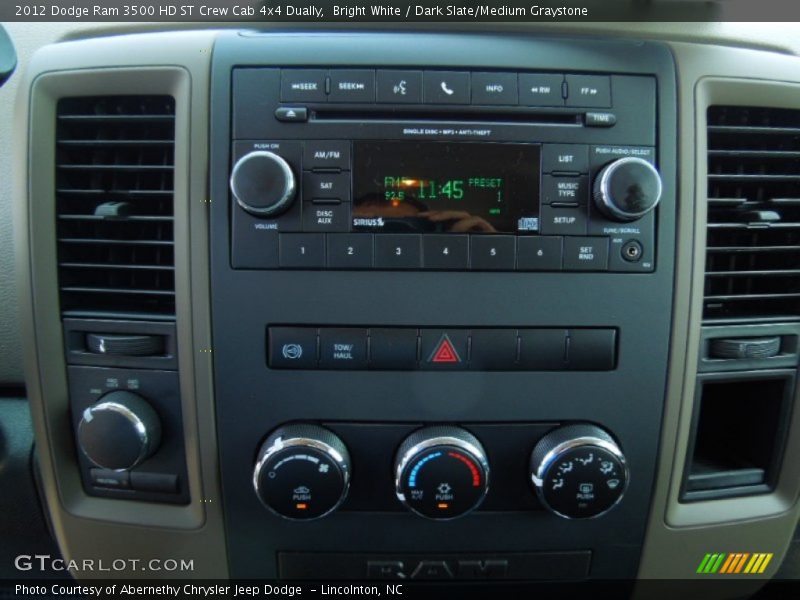 Controls of 2012 Ram 3500 HD ST Crew Cab 4x4 Dually