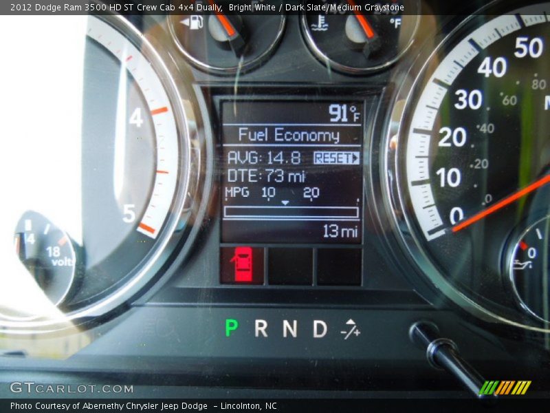 Bright White / Dark Slate/Medium Graystone 2012 Dodge Ram 3500 HD ST Crew Cab 4x4 Dually