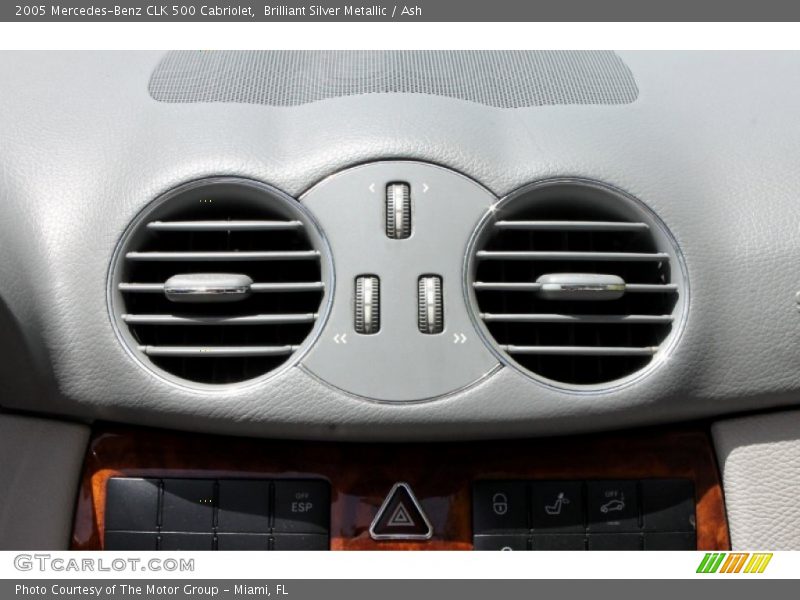 Brilliant Silver Metallic / Ash 2005 Mercedes-Benz CLK 500 Cabriolet