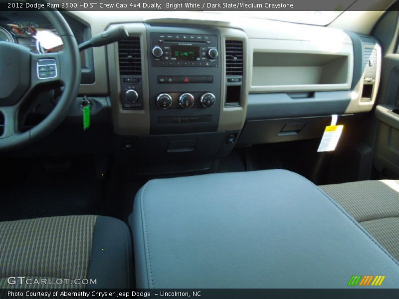 Bright White / Dark Slate/Medium Graystone 2012 Dodge Ram 3500 HD ST Crew Cab 4x4 Dually