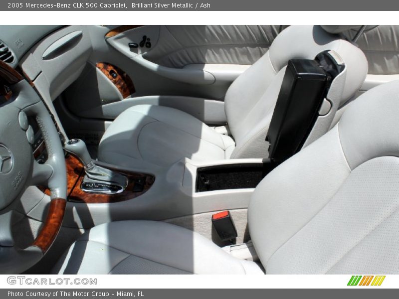 Brilliant Silver Metallic / Ash 2005 Mercedes-Benz CLK 500 Cabriolet