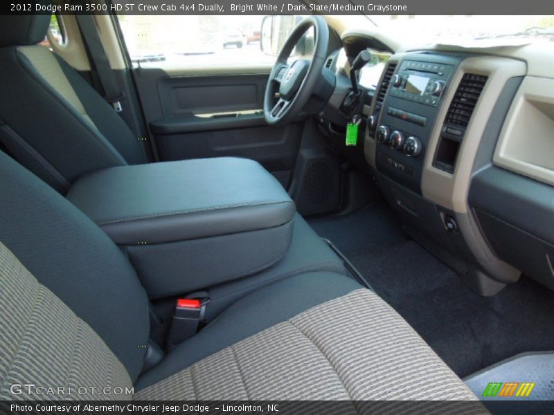 Bright White / Dark Slate/Medium Graystone 2012 Dodge Ram 3500 HD ST Crew Cab 4x4 Dually