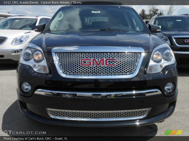 Carbon Black Metallic / Ebony 2012 GMC Acadia Denali