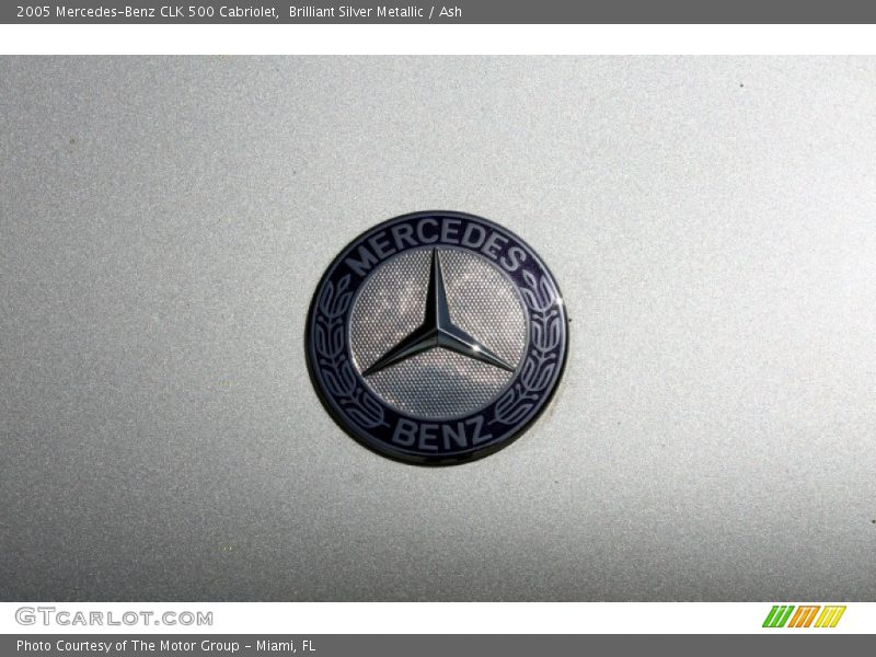 Brilliant Silver Metallic / Ash 2005 Mercedes-Benz CLK 500 Cabriolet
