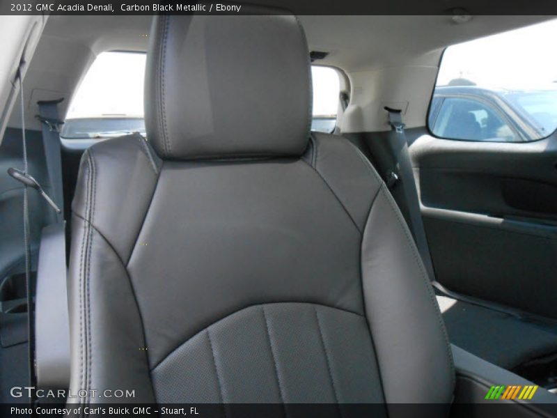 Carbon Black Metallic / Ebony 2012 GMC Acadia Denali