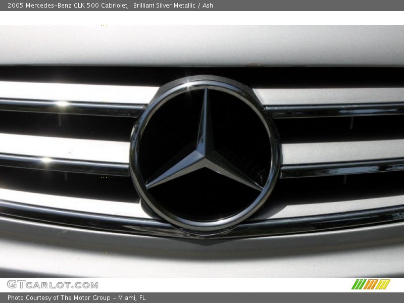 Brilliant Silver Metallic / Ash 2005 Mercedes-Benz CLK 500 Cabriolet