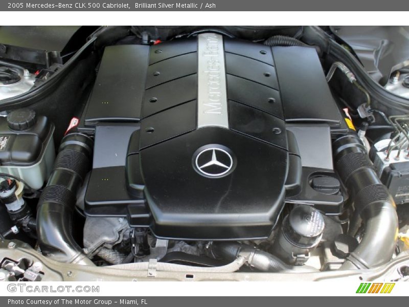 Brilliant Silver Metallic / Ash 2005 Mercedes-Benz CLK 500 Cabriolet