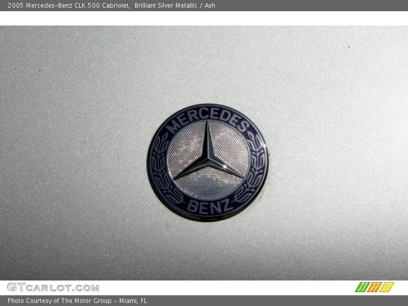 Brilliant Silver Metallic / Ash 2005 Mercedes-Benz CLK 500 Cabriolet