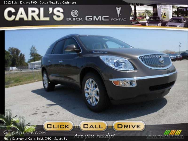 Cocoa Metallic / Cashmere 2012 Buick Enclave FWD