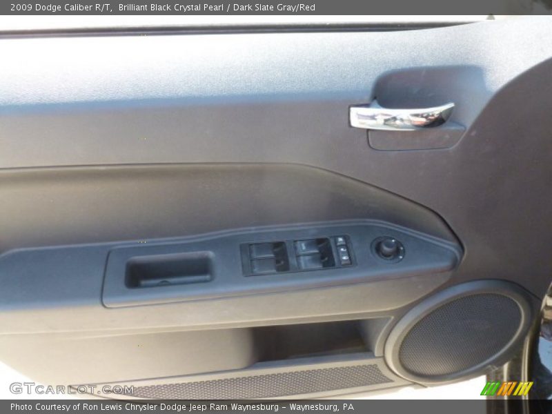 Brilliant Black Crystal Pearl / Dark Slate Gray/Red 2009 Dodge Caliber R/T
