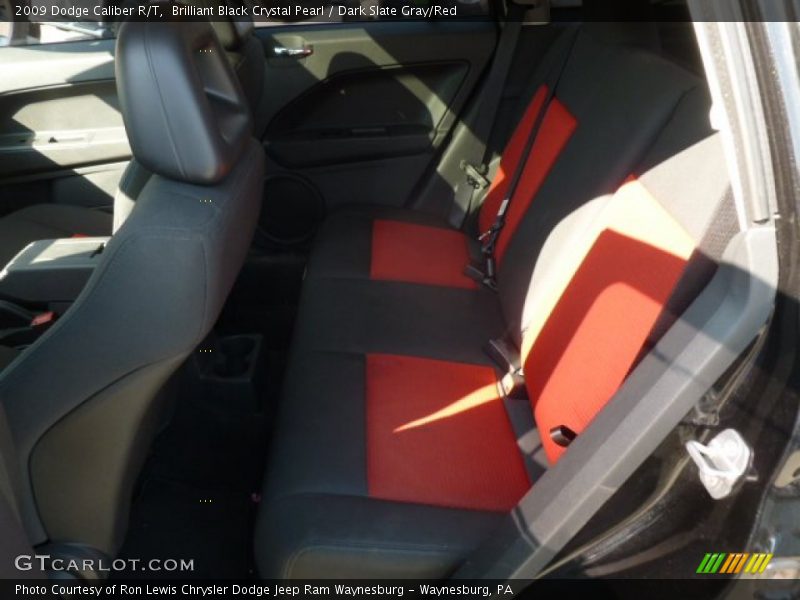 Brilliant Black Crystal Pearl / Dark Slate Gray/Red 2009 Dodge Caliber R/T