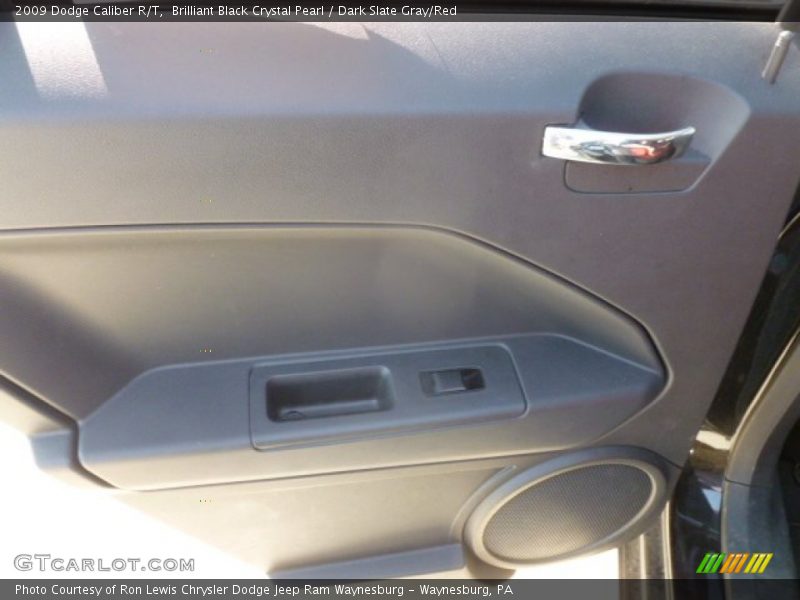 Brilliant Black Crystal Pearl / Dark Slate Gray/Red 2009 Dodge Caliber R/T