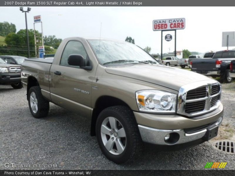 Light Khaki Metallic / Khaki Beige 2007 Dodge Ram 1500 SLT Regular Cab 4x4