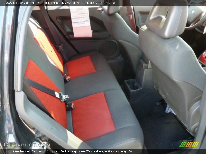 Brilliant Black Crystal Pearl / Dark Slate Gray/Red 2009 Dodge Caliber R/T