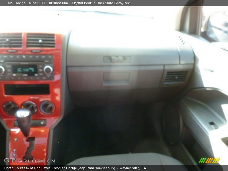 Brilliant Black Crystal Pearl / Dark Slate Gray/Red 2009 Dodge Caliber R/T