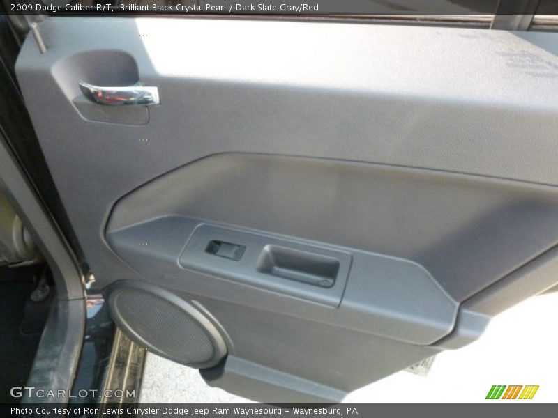 Brilliant Black Crystal Pearl / Dark Slate Gray/Red 2009 Dodge Caliber R/T