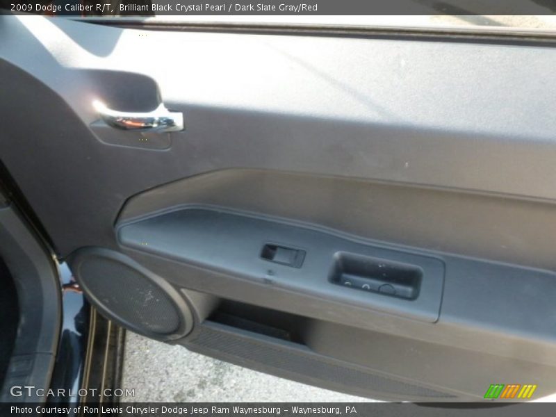 Brilliant Black Crystal Pearl / Dark Slate Gray/Red 2009 Dodge Caliber R/T