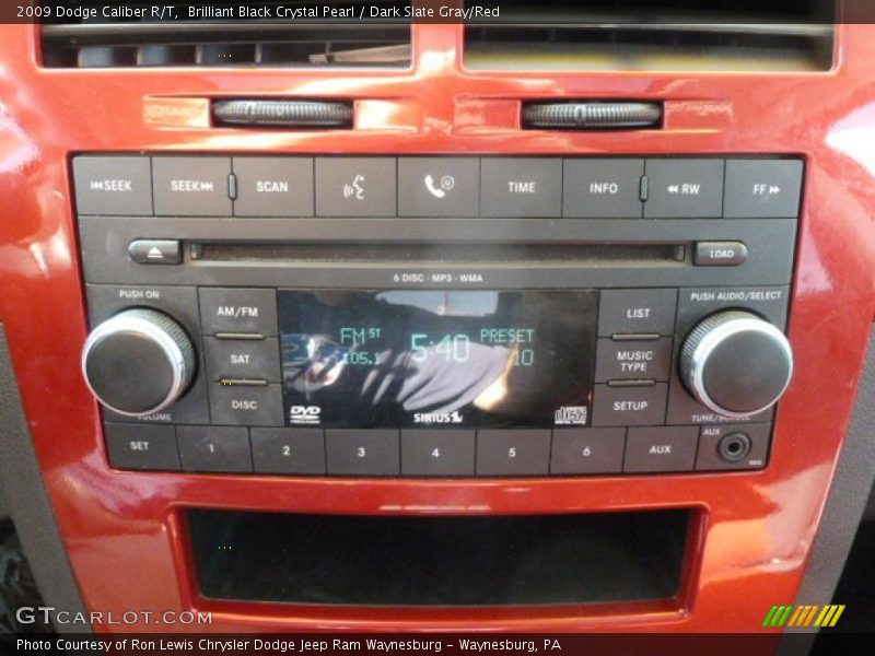 Brilliant Black Crystal Pearl / Dark Slate Gray/Red 2009 Dodge Caliber R/T
