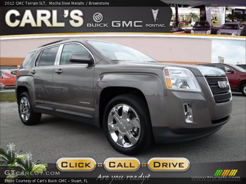 Mocha Steel Metallic / Brownstone 2012 GMC Terrain SLT
