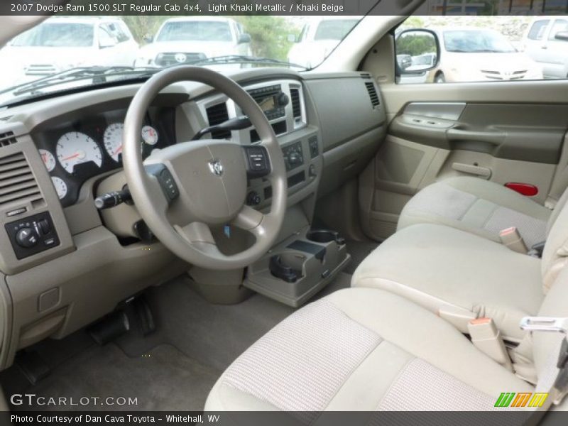 Light Khaki Metallic / Khaki Beige 2007 Dodge Ram 1500 SLT Regular Cab 4x4