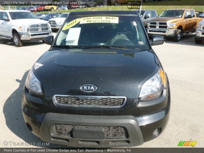 Shadow Black / Black Soul Logo Cloth 2011 Kia Soul +