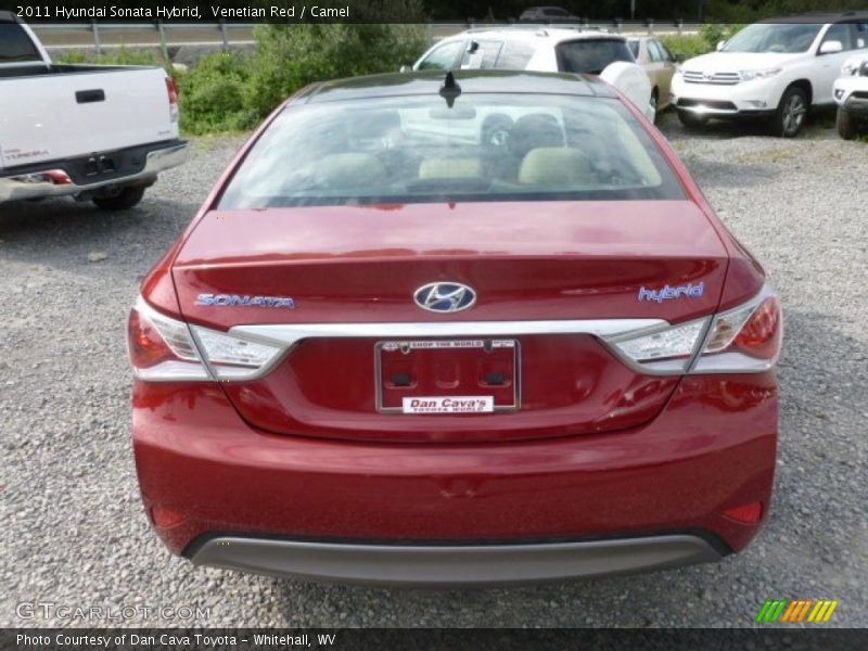 Venetian Red / Camel 2011 Hyundai Sonata Hybrid