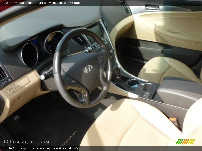 Venetian Red / Camel 2011 Hyundai Sonata Hybrid