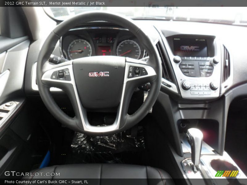 Merlot Jewel Metallic / Jet Black 2012 GMC Terrain SLT
