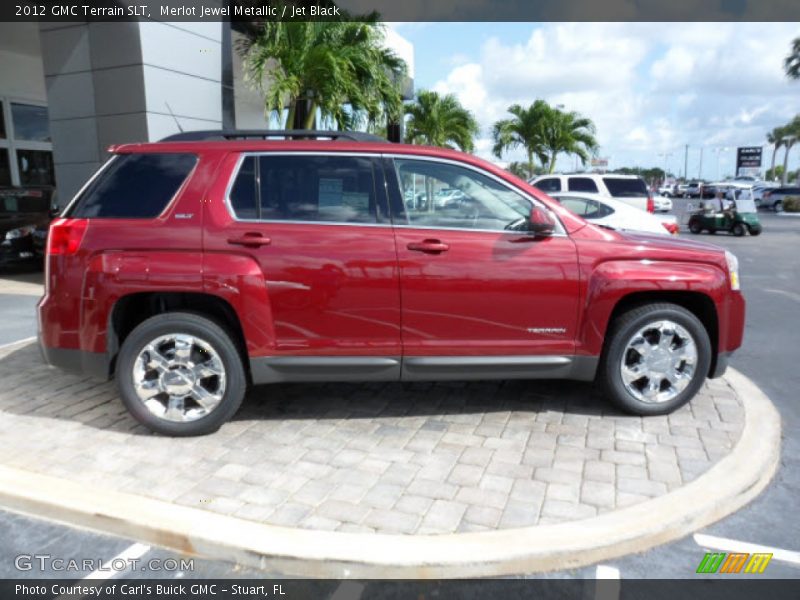 Merlot Jewel Metallic / Jet Black 2012 GMC Terrain SLT