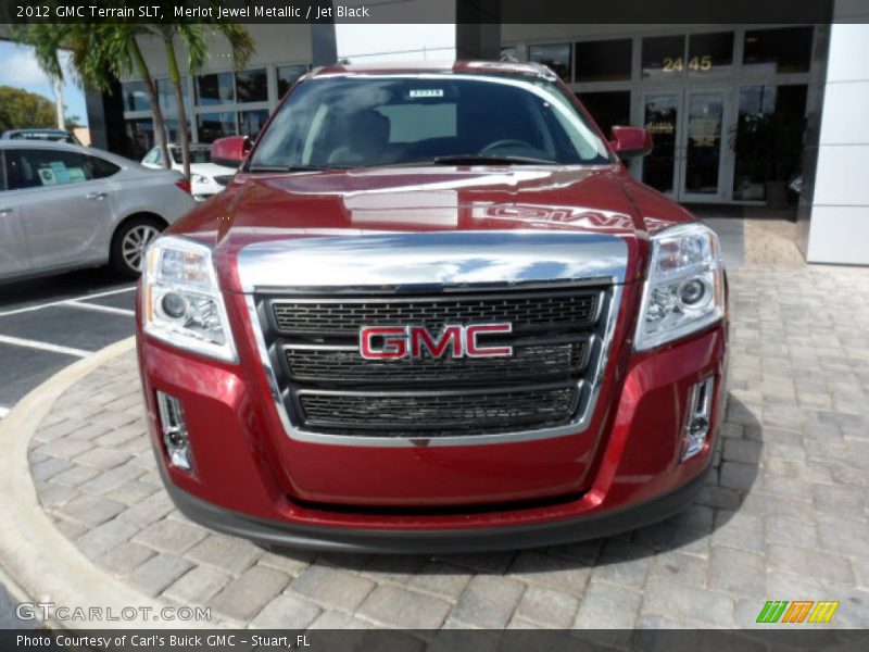 Merlot Jewel Metallic / Jet Black 2012 GMC Terrain SLT
