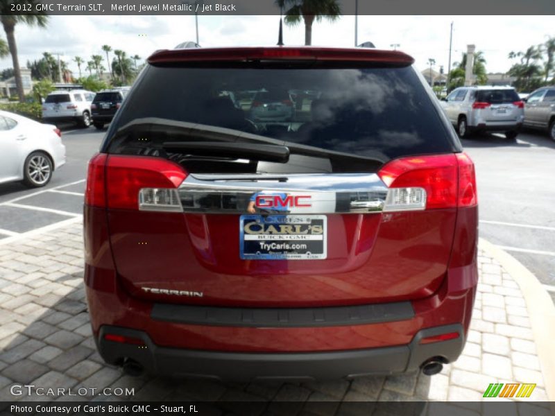 Merlot Jewel Metallic / Jet Black 2012 GMC Terrain SLT