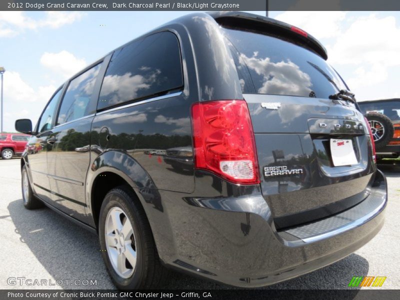 Dark Charcoal Pearl / Black/Light Graystone 2012 Dodge Grand Caravan Crew