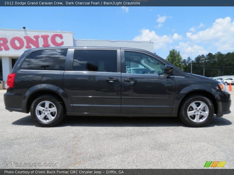 Dark Charcoal Pearl / Black/Light Graystone 2012 Dodge Grand Caravan Crew