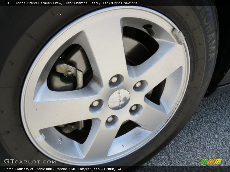 Dark Charcoal Pearl / Black/Light Graystone 2012 Dodge Grand Caravan Crew