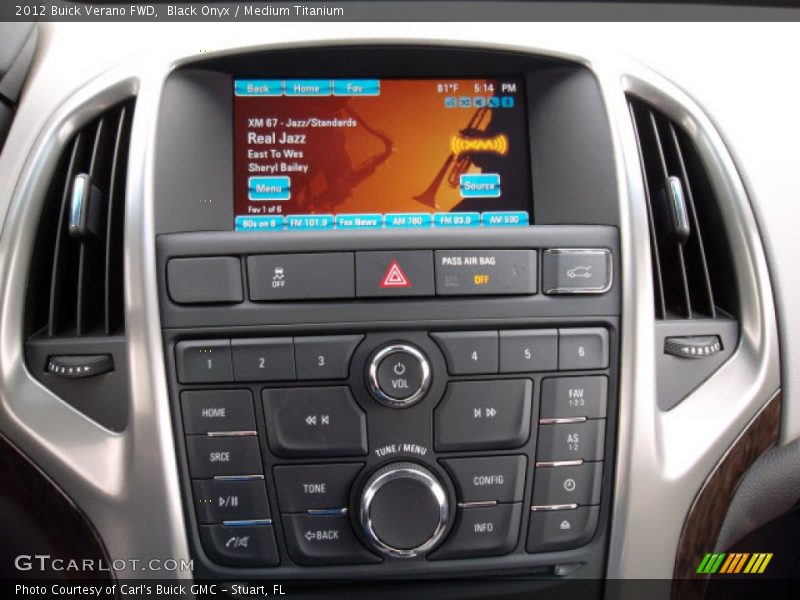 Black Onyx / Medium Titanium 2012 Buick Verano FWD