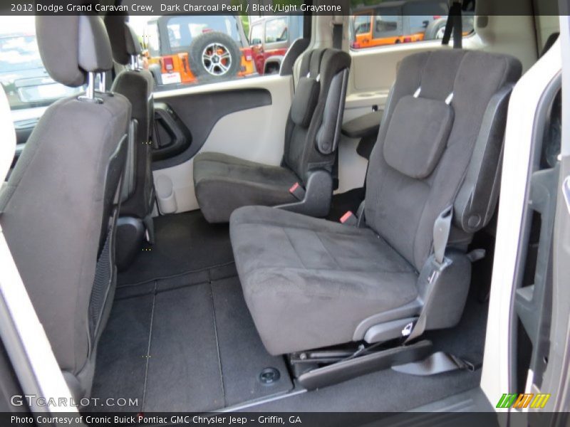 Dark Charcoal Pearl / Black/Light Graystone 2012 Dodge Grand Caravan Crew