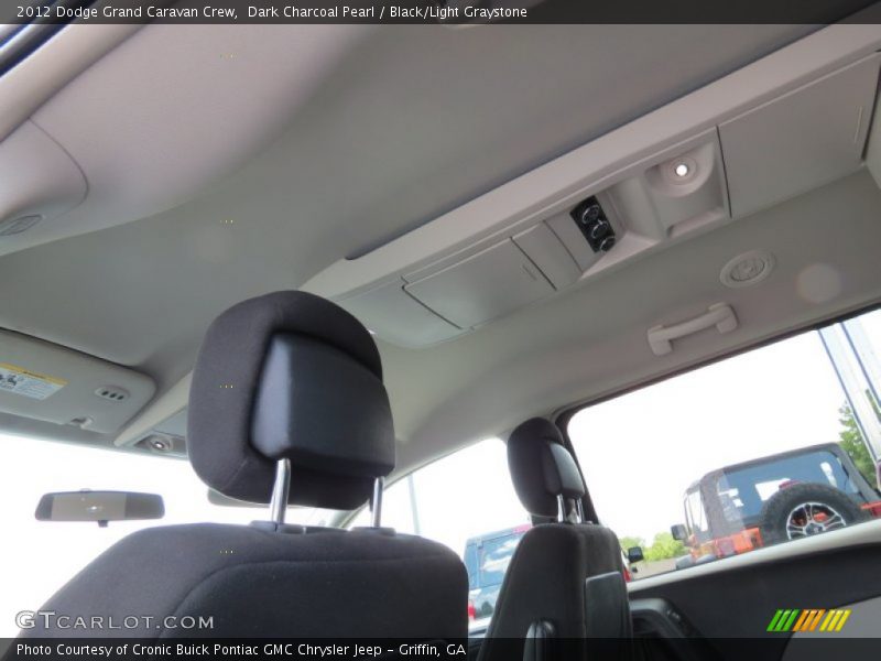 Dark Charcoal Pearl / Black/Light Graystone 2012 Dodge Grand Caravan Crew
