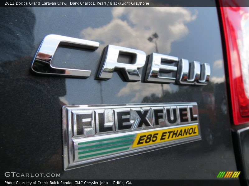 Dark Charcoal Pearl / Black/Light Graystone 2012 Dodge Grand Caravan Crew